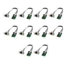 10X Karta Sieciowa PCIE M.2 A+ E do Karty Gigabit Ethernet RTL8111F Jednoportowa Karta Sieciowa Ethernet RJ45