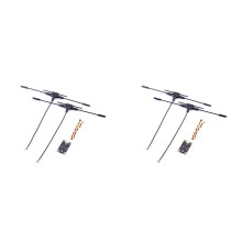 2X XR4 Gemini-X Dual Band ELRS Receiver 2.4GHZ/SUB-G 900MHZ RX with T-Type Antenna for RC FPV Drones Parts