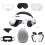 For Meta Quest 3 Nine-Piece VR Storage Bag Set Headset, Controller, and Main Unit Silicone Protective Covers White 1