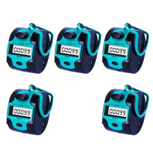 5X Counter Electronic Clicker Manual Digital Stitch Counter Finger Ring Mechanical Handheld Counter for Row People
