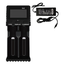 SU2 Charger 2 Slots Fast Charging for 26800 32650 21700 32700 Rechargeable Lithium Battery UK Plug