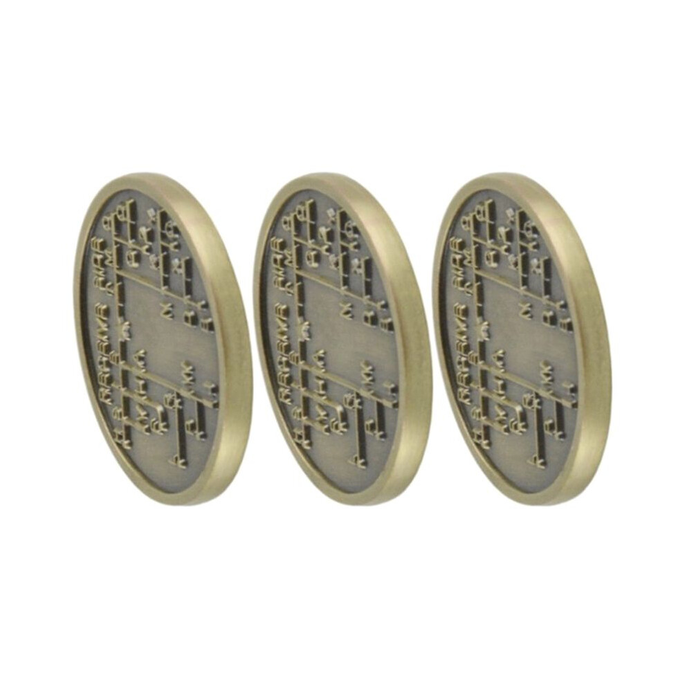 Brecantia 3X Cw Morse Code Commemorative Coins Cw Training Coin Morse Code Training Coin For Novice Radio Enthusiasts