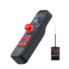 Hot RC DS800 +F-08A 8CH 2.4G Radio System Transmitter Color Screen Remote Control for Lawn Mower and Vehicle and Vessel Control