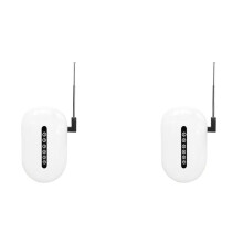 2X Répéteur de Signal Extender Sans Fil 433 MHz Booster Longue Portée Sans Obstacle à Travers les Murs pour la Sécurité de L'Alarme Domestique