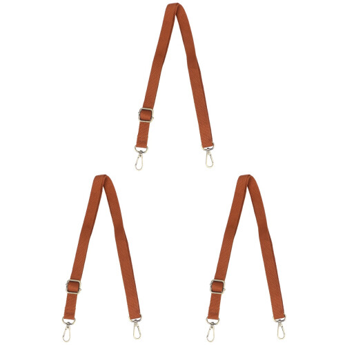 3Pcs Exquisite Light Brown Shoulder Bag Replacement Straps for Travel 1