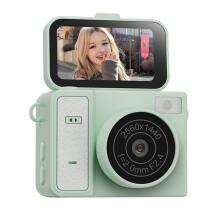 Cámara Llavero S162 de 1,47 Pulgadas con Pantalla Abatible, Minicámara de Acción 2K, Estilo Retro, Muy Pequeña, Color Verde