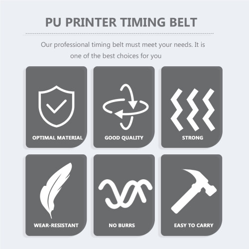 1Pièces Courroie Synchrone PU 2Gt Blanche Pour Imprimante 3D 2