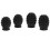 4Pièces Protections Baguettes Silicone Noires Élasticité Et Silence 9