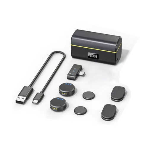 Wireless Microphone Mic for  Pocket3/Action 5Pro/4/3/2/Osmo360 Magnetic Clip- Design Mic Camera Accessories