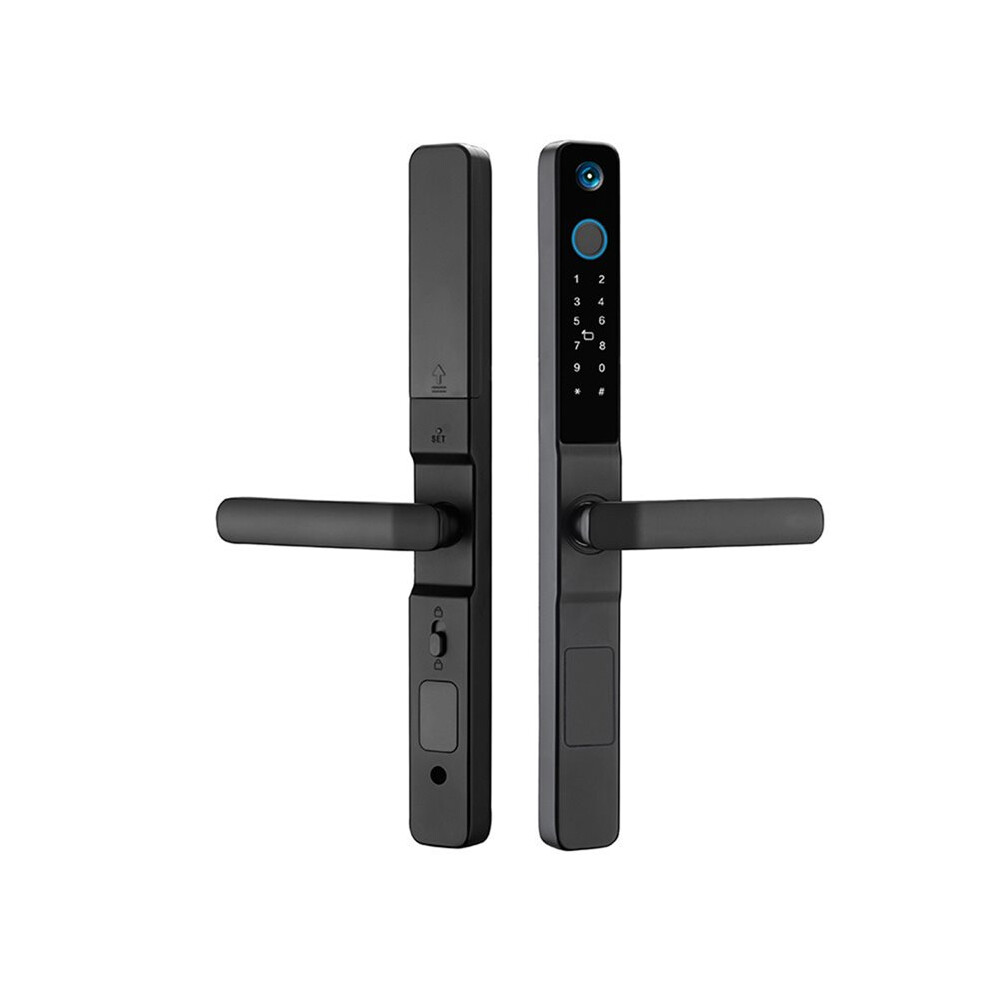 Door Lock With Camera Tuya Wifi Fingerprint Rfid Password Access Sliding Security Peephole Doorbell 2885 Sliding 6031417196936