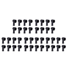 40 Pezzi 15 mm x 8 mm Nero Fumo Tubo A Forma di PVC Terminale Isolamento Coperture Stivali