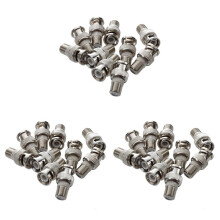 BNC Maennlich Zu F Weiblich CCTV Kamera Koax Kabel Stecker (Packung mit 30)