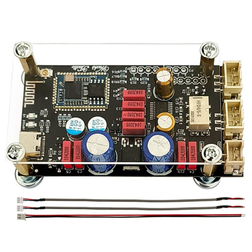 8-32V  5.1 Lossless Decoding Board, Type-C AUX APTX LDAC Onboard Antenna Decoder with Acrylic Case QCC5125 1