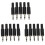 15 x Black Plastic 3.5mm Male Mono Plug Jack Audio Adapter Connector 2