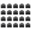 100Pcs Waterproof Plastic Electric Project Case Junction Box 55X35X15mm 1