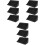 9Pièces Plaques Mousse Acoustique Noire Angle Pour Isolation Sonore 3