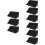 9Pièces Plaques Mousse Acoustique Noire Angle Pour Isolation Sonore 6