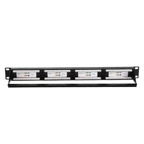 Premium Series CAT6 24  Patch Panel,Unshielded Network Patch Panel,Category 6,Passes  Test,Gigabit 24