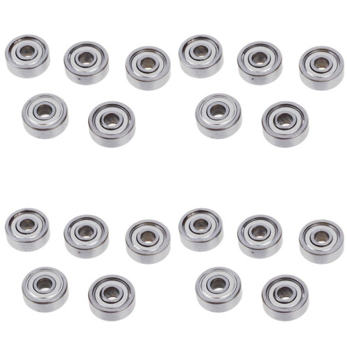 20 pezzi 4 x 13 x 5 mm Micro- piccoli cuscinetti a sfera schermati 624Z