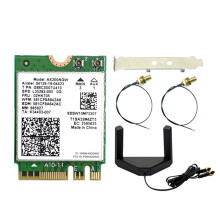 AX200NGW WiFi 6 Card+Magnetic Antenna 2.4G/5Ghz 5.2 WiFi Adapter 2974Mbps Wireless Network Card for Win10 11