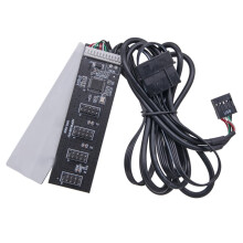 USB2.0 9pin Header USB 1 to 4 Male Motherboard USB 2.0 Adapter 9Pin Internal USB Hub Port Multiplier 9 Pin Connector