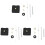 3X Clock Movement Mechanism with White Hour Minute Red Second Hand DIY Tools Kit 1