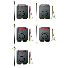 5X 5.8G 4.9G 5W FPV VTX 64CH FPV Audio Video Transmitter DC7V-36V PAL/NTSC voor FPV RC Drone met Groot Bereik