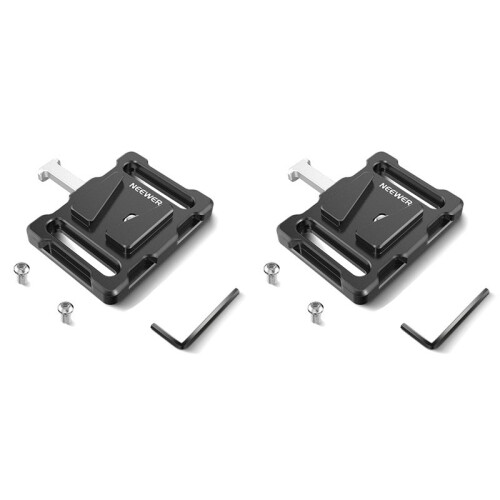 2X Neewer  V Mount Battery Plate with Quick Release, 1/4inch Thread - for  V Mount Batteries