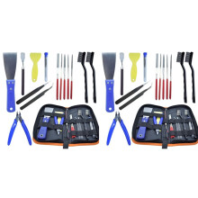 Kit D'Outils pour Imprimante 3D, 48 Pièces, Kit D'Outils de Nettoyage et de Retrait de Buse D'Imprimante 3D, Brosse Métallique, Coupe-Fil, Couteau