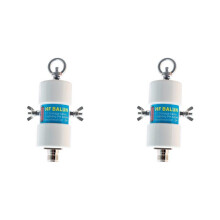 2X Balun Étanche 500 W 1:1 pour Bandes 160 M - 6 M (1,8 - 50 MHz) Antenne V Inversée Étanche à Monter Soi-Même Balun D'Antenne à Ondes Courtes
