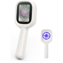 Autofocus Handheld Digital Microscope, 2.8" IPS Screen Magnifier with LEDs, Portable Magnifying Glass for /Windows