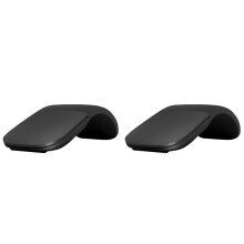 2X 4.0 Touch Mouse - Soft Folding Mice Silent Office for PC Laptop Black