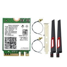 Tarjeta WiFi 6 AX200NGW + Antena 10DBI, Adaptador WiFi 5.2 de 2,4 G/5 GHz, Tarjeta de Red Inalámbrica de 2974 Mbps para Windows 10 11