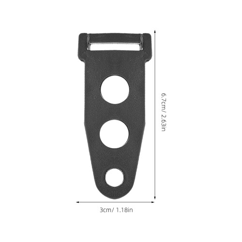 10Pcs Black Tent Webbing Fixing Buckles Plastic Canopy Adjusters 1