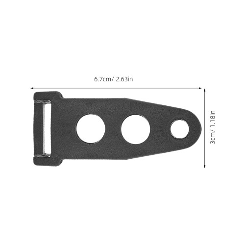 10Pcs Black Tent Webbing Fixing Buckles Plastic Canopy Adjusters 2