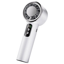 Portable Ice Compress Handheld Turbine Fan 5 Speed Adjustable  Personal Fan Rechargeable Battery Powered Fan