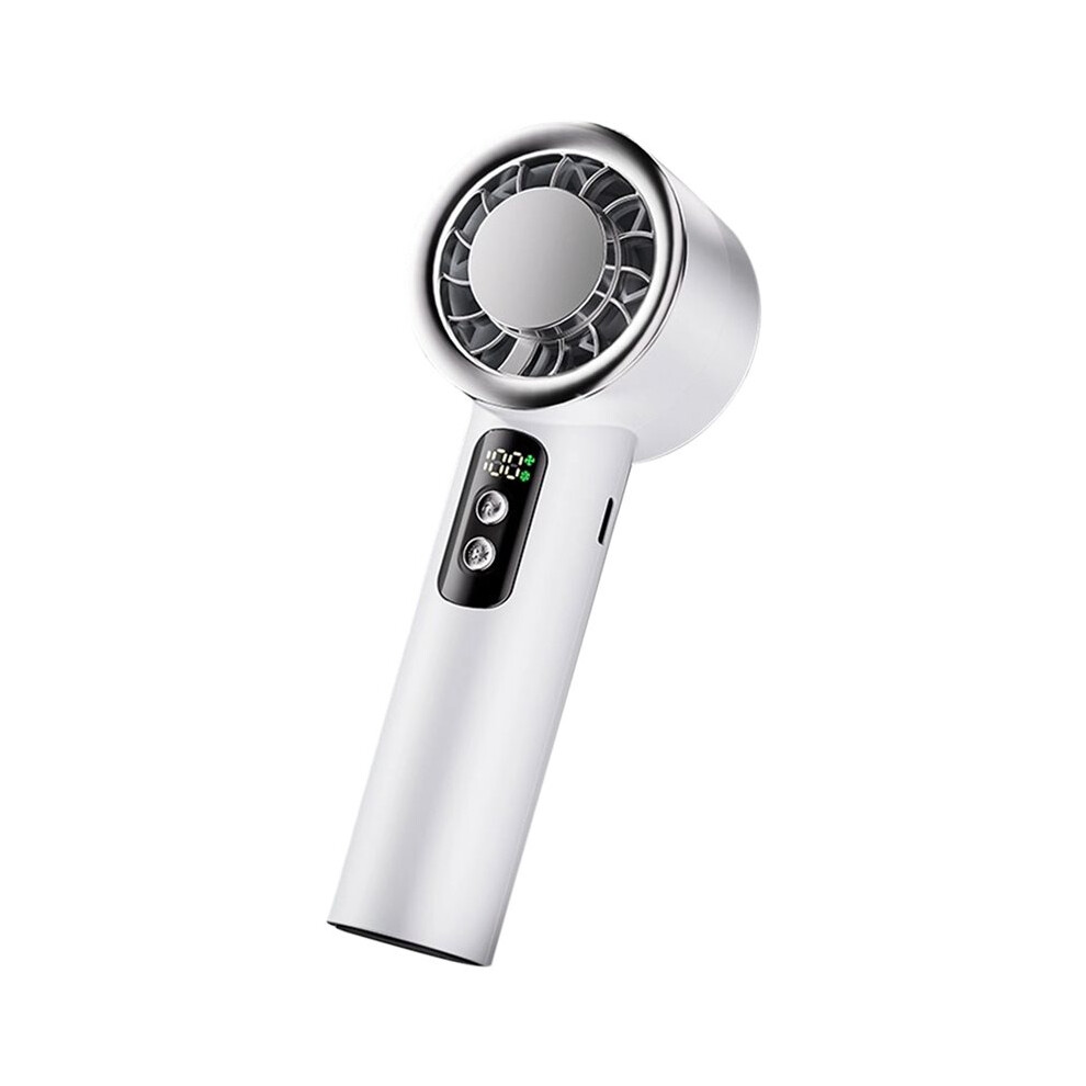 Portable Ice Compress Handheld Turbine Fan 5 Speed Adjustable Personal Fan Rechargeable Battery Powered Fan 6033405198410