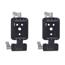 2X Rail Clamp Mounting Plate Cold Shoe 1/4 3/8 Vertical Adapter for RS2 RSC2 RS3 Pro RS3 Vertical Components Parts