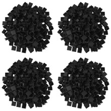 800 Stuks 1 Inch Vierkante Buis Eindkap Plastic Pluggen Buis Eindkappen Post Pijp Cap Cover Tubing Insert Stoel Glide Pluggen
