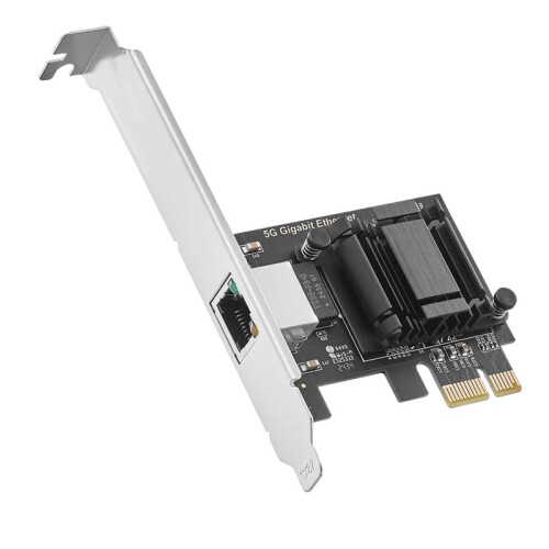 5G PCIe Network Adapter, RTL8126 5G/2.5G/1G/100Mbps Ethernet Card RJ45 LAN Controller