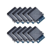 10 Szt. Wodoodpornego Złącza USB 3.1 Typu C, 4-Pinowe, 5A, Gniazdo Żeńskie, Rezystor, Obsługa Ładowania i Rozładowywania