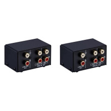 2X 2 in 1 Out or 1 in 2 Out O Source Signal Selector, Switcher, Speaker, O Source, Switcher, Lossess, RCA Interface