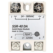 1 Pcs Single-Phase Solid-State Relay SSR-40DA/25DA  Control for AC Single-Phase Non-Contact SSR-40DA