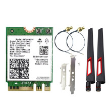 AX200NGW WiFi 6 Card+10DBI Antenna 2.4G 5Ghz 5.2 WiFi Adapter 2974Mbps Wireless Network Card for Win10/11