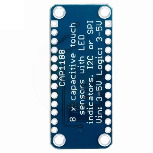 CAP1188 8-Key Capacitive Touch Sensor Module 3V-5V SPI Interface Board with LED Indicator Breakout for DIY Electronic