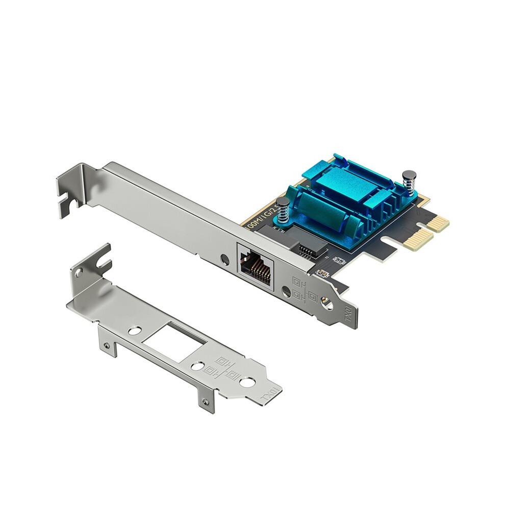 2.5G Pci-E Gigabit Network Card Rtl8125b Chip 100/1000Mbps 2.5Gbps Ethernet Gigabit Wired Lan Controller Adapter 6032309163371