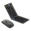 Transparent Foldable Wireless  Keyboard with Mouse Kit Folding Travel Keyboard for Smartphone Computer 1