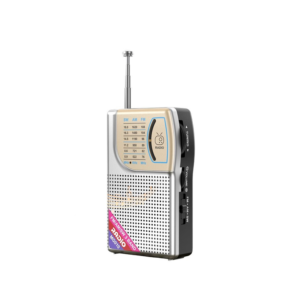 Handheld Radio Portable Am/Fm/Sw Radio With Speaker & Multiple Inputs (Tf Card/Usb/Aux) 6033646978932