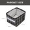 3Pcs Foldable Cloth Storage Basket Assorted Colors Multi-Use Organizer 2
