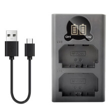 LP NP-FZ100 Camera Battery Charger, Dual USB Charger with LCD Display, for Camera